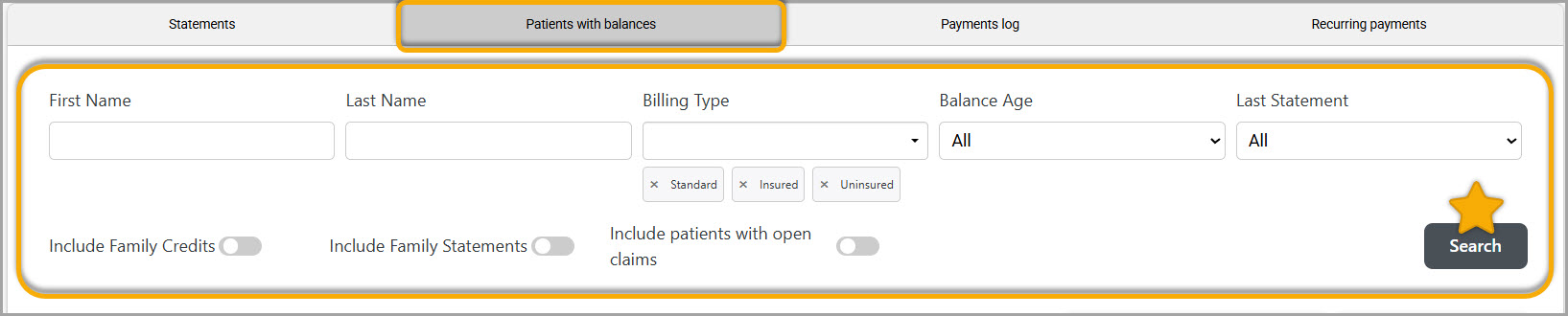 FlexPayments_Patients with Balances-Filters and Search.jpg